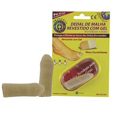 Imagem de Dedal de Malha Revestido com Gel, Ortho Pauher, Bege, Pequeno