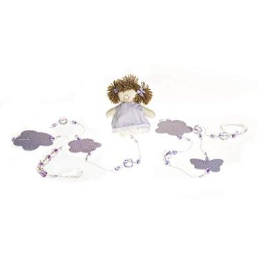 Imagem de Potinho de Mel Pingente De Cortina Menina Quarto Bebê Infantil Menina Par Lilás