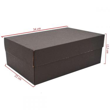 Imagem de Pacote Com 10 Unidades De Caixa Em Papelão Kraft Embalagens 34cm x 22cm x 12.5