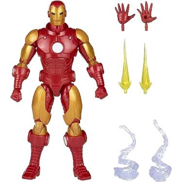 Imagem de Boneco Marvel Legends Series, Figura de 15 cm e Acessórios - Homem de Ferro - F4790 - Hasbro, Vermelho e dourado
