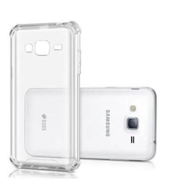 Imagem de Capa para Samsung Galaxy J7 2015 anti-impacto TPU transparente borda reforçadas anti-choque