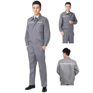 Imagem de Conjunto Uniforme EPI Segurança Profissional Faixa Refletiva Construçao Civil Mecanico Trabalho Serviço Eletricista Obra