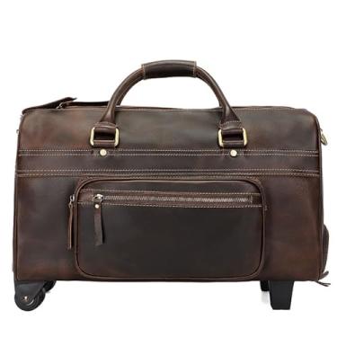 Imagem de Bolsa de viagem com rodinhas com rodinhas para viagem e bagagem de mão, bolsas de fim de semana com rodas para homens e mulheres, a