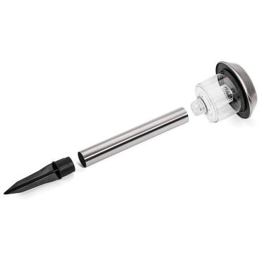 Imagem de Luminária Solar Luz De Led Jardim Inox Acrílico