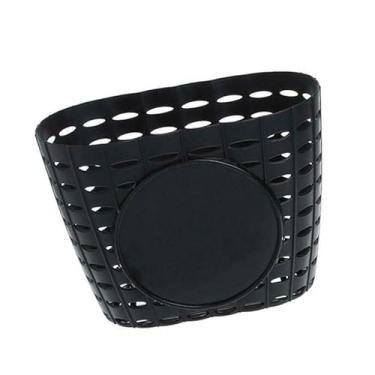 Imagem de Cesta de Bicicleta Infantil de Plástico Engrossado Pequeno Guiador Frontal Cesta de Bicicleta Meninos Meninas (Preto)