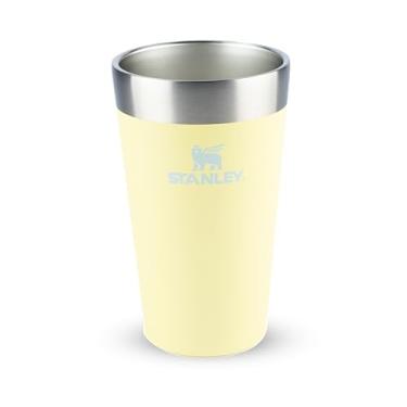 Imagem de Stanley - Copo de cerveja isolado, copo empilhável Stay Chill de 473 ml, para bebidas quentes ou frias, Pomelo