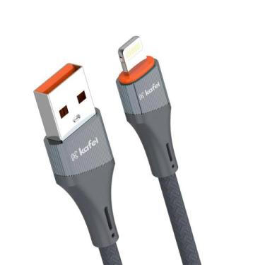 Imagem de Cabo Iphone Kafei Lightning 1m Ultra Resistente com Carregamento Turbo