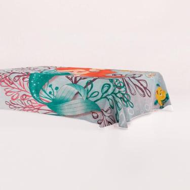 Imagem de Toalha D Mesa Tnt Decoração Ariel Pequena sereia Festa 1,40m - Piffer