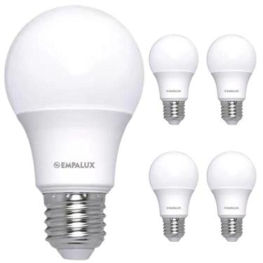 Imagem de Kit 5 Lâmpadas Led 12W E27 Residencial Bivolt Branco Frio - Empalux