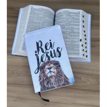 Imagem de Bíblia ARC Leão Rei Jesus - com Harpa e indice digital - CENTRAL