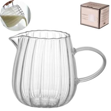Imagem de Jarra Leiteira de Vidro Borossilicato Premium 300ml Hauskraft Lótus Me