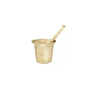 Imagem de Almofariz Em Bronze socador de alho 9 cm - Mard Metais