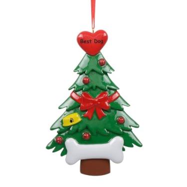 Imagem de Enfeite de árvore de Natal para cães personalizado - Melhor ornamento de cachorro 2023 - Presente de lembrança feito à mão para babá de cachorro, cuidador de cães, andador de cães
