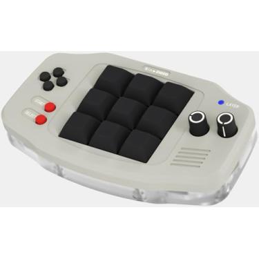 Imagem de KEEBMONKEY Mini teclado mecânico digital personalizável com botão rotativo programável, VIA compatível com RGB (Soy)