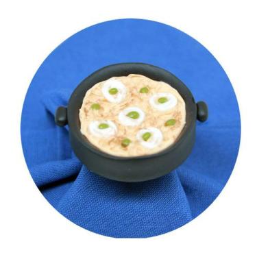 Imagem de Anel Porta Guardanapo de Biscuit Torta Capixaba 4,5 x 1,5cm - M&G Deco