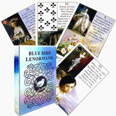 Imagem de Blue Bird Lenormand Oracle Deck Oráculo Cigano Do Pássaro Azul Baralho