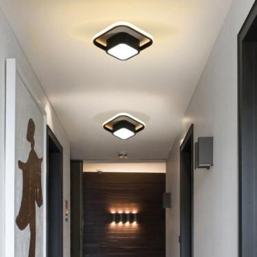 Imagem de Luminária De Teto Plafon Led Moderna Lustre para Corredor Sala Quarto 