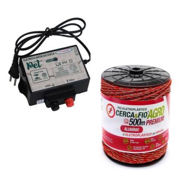 Imagem de Cerca Elétrica Pet Animais Cães Maresia e Fio 500m Al 09X06 - FAZENDEI