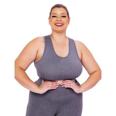 Imagem de Top Plus Size Essencial Fitness Nadador Super Confortável Fitness - WO