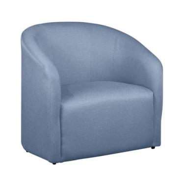 Imagem de Poltrona Decorativa Recepção Sala de Estar Lara Linho - Fina Mobília, 