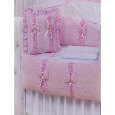 Imagem de Kit Mini Berço 10 Peças 100% Algodão Para Bebe Menino Menina - ENXOVAI