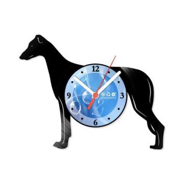 Imagem de Relógio De Parede Disco Vinil Animais - Galgo Inglês - VAN-062 - Moder