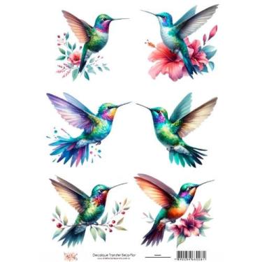 Imagem de Adesivo Transfer Arte Fácil Beija-Flor - DT-008