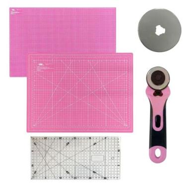 Imagem de Kit Base Placa Para Mesa Tabua de Corte Artesanato A3 45x30 Régua de A