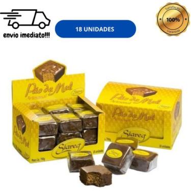 Imagem de Pão de mel siareg com 18 unidades 40g