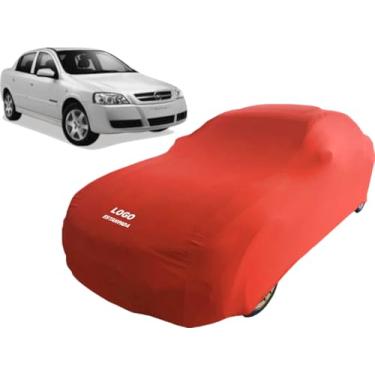 Imagem de Capa Para Cobrir Carro Chevrolet Astra Sedan Tecido Helanca (Vermelho)