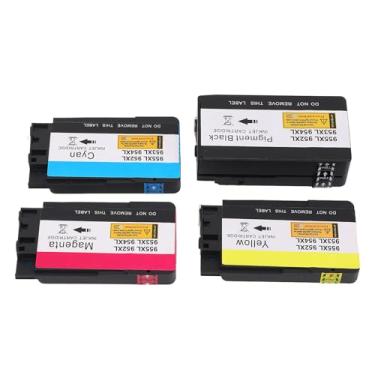 Imagem de 4pcs 952xl Cartuchos de Tinta Substituição de Pacote de Combinação para OfficeJet 8702 Impressora de Jato de Tinta 952 953 954 955xl Black Cian Magenta Amarelo Com Chips