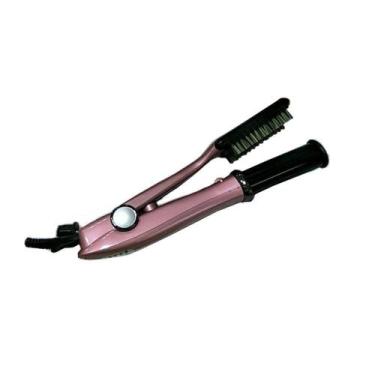 Imagem de Chapinha Rotativa com Escova DYS-829 Rosa 4Forte