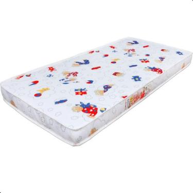 Imagem de Colchão Berço Americano Baby Luxo Impermeável D18 Estampado 70x130cm  