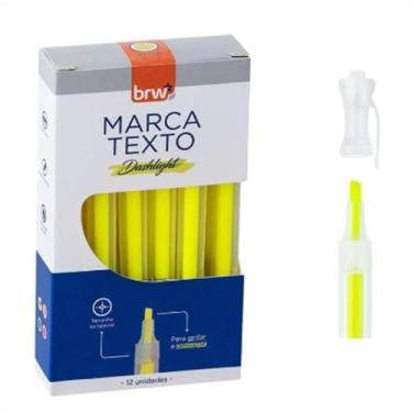 Imagem de Marca Texto Fluorescente Dashlight Amarelo Caixa 12 Unidades - Brw