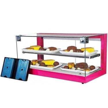 Imagem de B-VFD77 - Beta Vitrine fria 77cm Rosa Dupla com 16 Gelo X - Bivolt - O