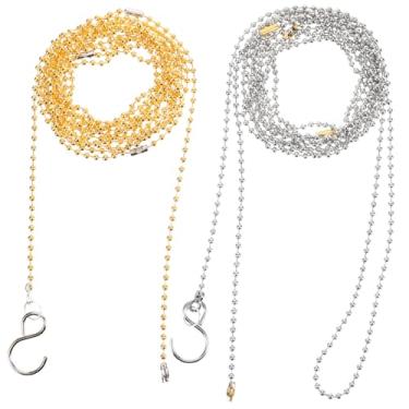 Imagem de YARNOW 2 peças de corrente de medição de rede de voleibol, equipamento de árbitro de voleibol, corrente de medida para medir ferramentas de vôlei, suprimentos de aço inoxidável, localizador externo