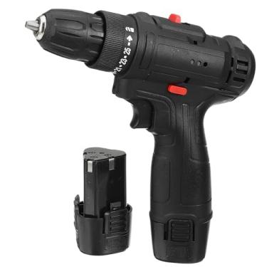 Imagem de Parafusadeira Furadeira Sem Fio á Bateria Recarregável Portátil Bivolt 25V Com Luz De Led Uso Profissional Multifunções