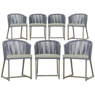 Imagem de 6 Cadeiras de Jantar Área Noronha em Alumínio