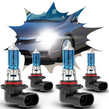 Imagem de XICNMOYGS Adequado Para Honda Civic 9005 E 9006, Lâmpadas Halógenas De Farol 2004, 2005, 2006, 2007, 2008, 2009, 2010, 2011, 2012, 2013, 2014 2015, 12 V, 55 W, Superbrilhante, Ultra-Alto Desempenho,