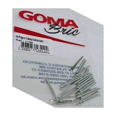 Imagem de Kit Prego sem Cabeça Galvanizado 10X10 com 30 Peças Goma