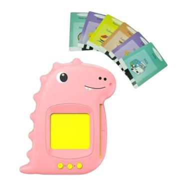 Imagem de Brinquedo Card Apraxia Infantil Cartão Inglês Português Dino (Rosa, Médio)