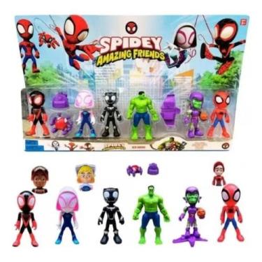 Imagem de Kit 6 Bonecos Heróis Spidey E Seus Amigos Espetaculares - Titan