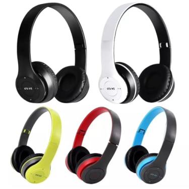 Imagem de Fones de Ouvido Bluetooth Sem Fio, Design Over-Ear, Disponível em 5 Cores, Controles de Reprodução, Cancelamento de ruído passivo, Fone de ouvido para jogos. (Aleatória, Único)