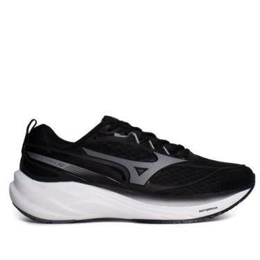 Imagem de Tênis Masculino Mizuno Space 5 Respirável Preto/Branco, Preto, Branco,