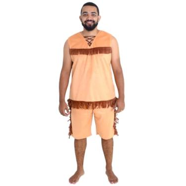 Imagem de Fantasia Índio Verão Adulto Masculino – Ideal para Carnaval e Festas (GG)
