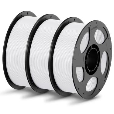 Imagem de ANYCUBIC Filamento Pla 1,75 Mm, Pacote De 3 Kg, Precisão Dimensional Para Impressora 3D +/- 0,02 Carretel Reutilizável 1 Kg (2,2 Lbs), Branco