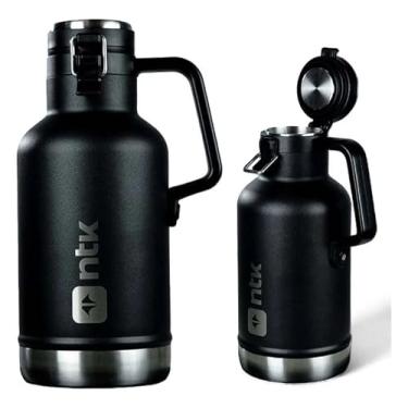Imagem de Garrafa Térmica Growler NTK Aço Inox Parede Dupla 1,9 Litros