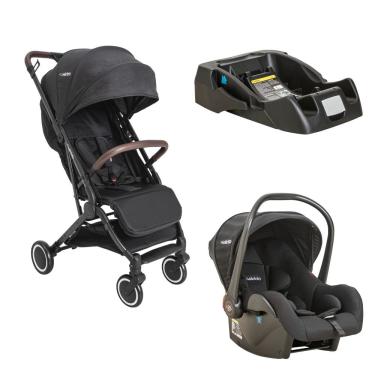 Imagem de Carrinho de Bebê Sprint II com Bebê Conforto e Base Kiddo - Preto