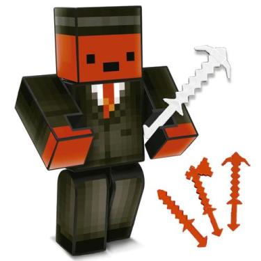 Imagem de Boneco Articulado Kadu Mine Ferramenta Algazarra 15cm Craft