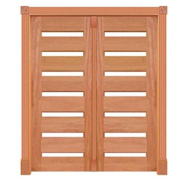 Imagem de Portal Entrada Maciça Pivotante 355 - Madeira, Medida Final de 2,15 m 